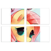 Магнитные фотопазлы 100 на 70 набор 4 штуки My Little Pony Fluttershy