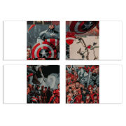 Магнитные фотопазлы 100 на 70 набор 4 штуки Marvel Avengers