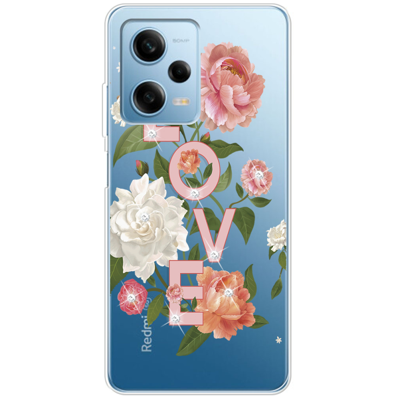 Чехол со стразами BoxFace Xiaomi Redmi Note 12 Pro 5G Love