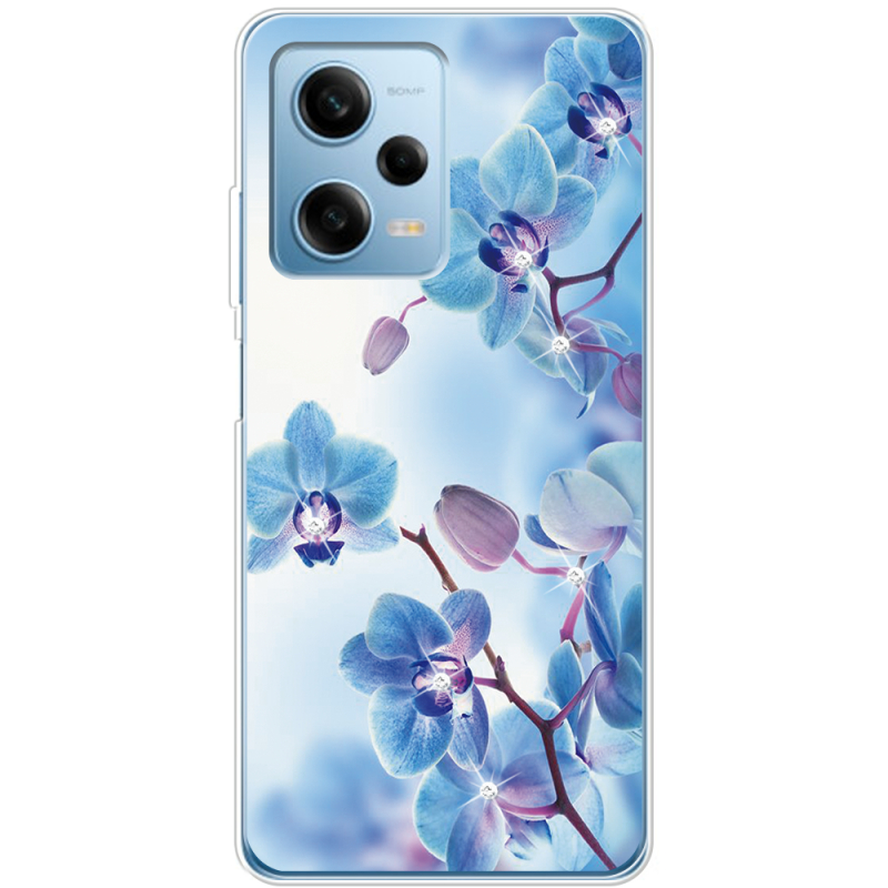 Чехол со стразами BoxFace Xiaomi Redmi Note 12 Pro 5G Orchids