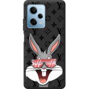 Черный чехол BoxFace Xiaomi Redmi Note 12 Pro 5G looney bunny