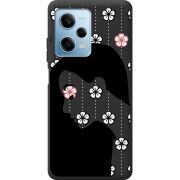 Черный чехол BoxFace Xiaomi Redmi Note 12 Pro 5G Flower Hair