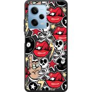 Черный чехол BoxFace Xiaomi Redmi Note 12 Pro 5G Rock Graffiti