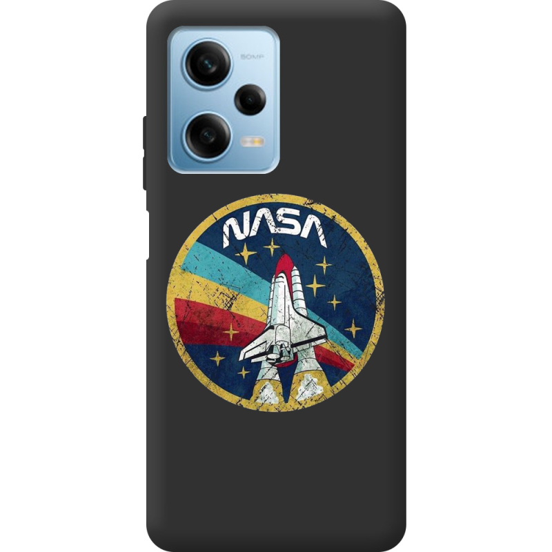 Черный чехол BoxFace Xiaomi Redmi Note 12 Pro 5G NASA