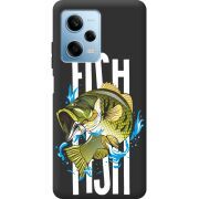 Черный чехол BoxFace Xiaomi Redmi Note 12 Pro 5G Fish