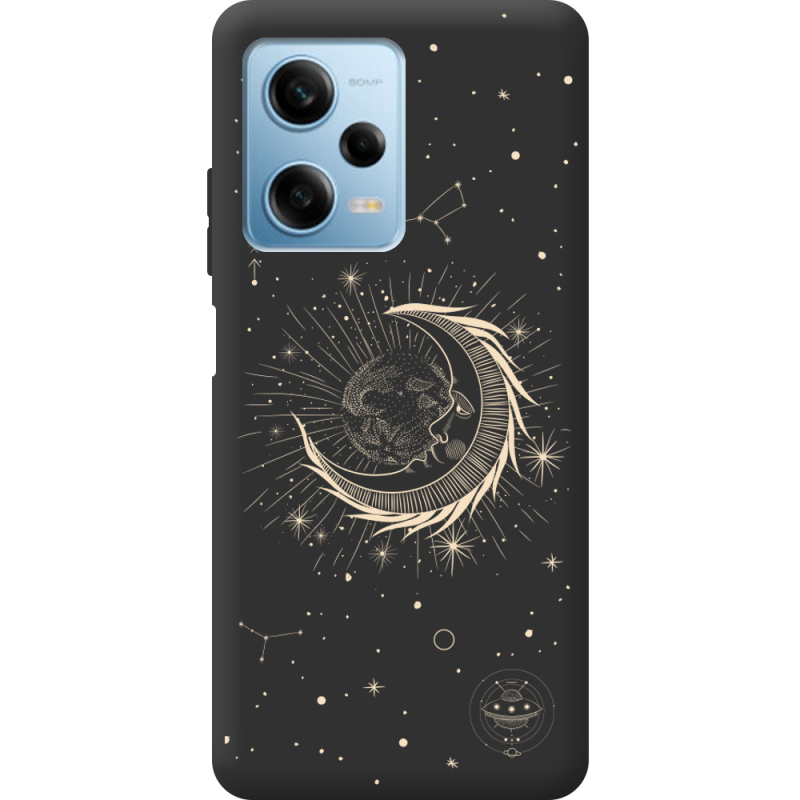 Черный чехол BoxFace Xiaomi Redmi Note 12 Pro 5G Moon