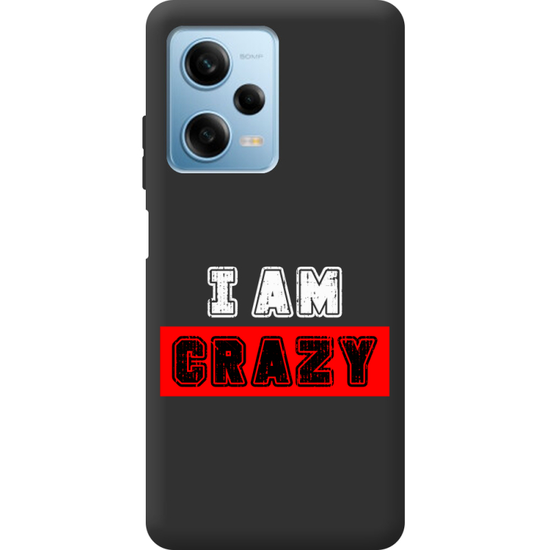 Черный чехол BoxFace Xiaomi Redmi Note 12 Pro 5G I'm Crazy