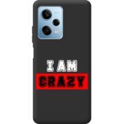 Черный чехол BoxFace Xiaomi Redmi Note 12 Pro 5G I'm Crazy