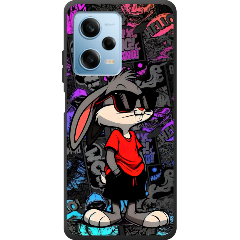 Черный чехол BoxFace Xiaomi Redmi Note 12 Pro 5G Малий вухань