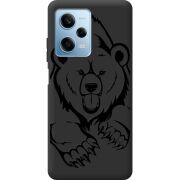 Черный чехол BoxFace Xiaomi Redmi Note 12 Pro 5G Grizzly Bear