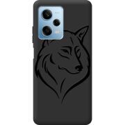 Черный чехол BoxFace Xiaomi Redmi Note 12 Pro 5G Wolf