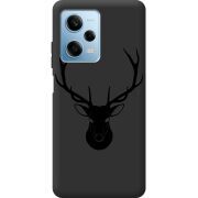 Черный чехол BoxFace Xiaomi Redmi Note 12 Pro 5G Deer