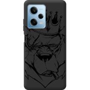 Черный чехол BoxFace Xiaomi Redmi Note 12 Pro 5G Bear King