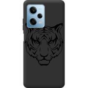 Черный чехол BoxFace Xiaomi Redmi Note 12 Pro 5G Tiger