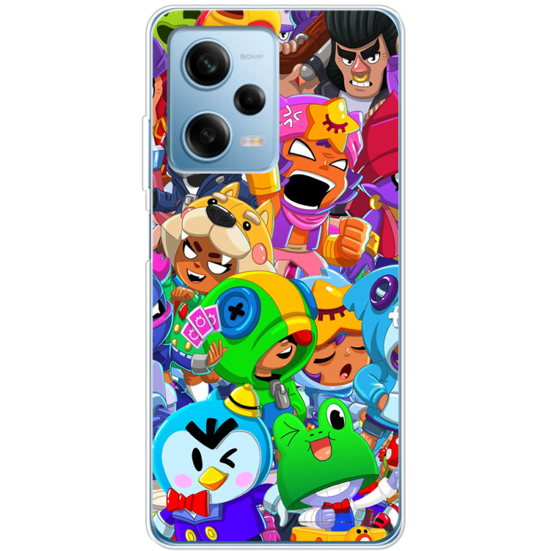 Чехол BoxFace Xiaomi Redmi Note 12 Pro Plus 5G friends brawl stars