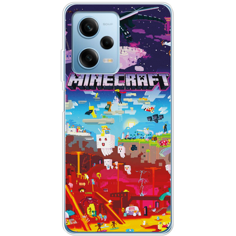 Чехол BoxFace Xiaomi Redmi Note 12 Pro Plus 5G Minecraft World Beyond