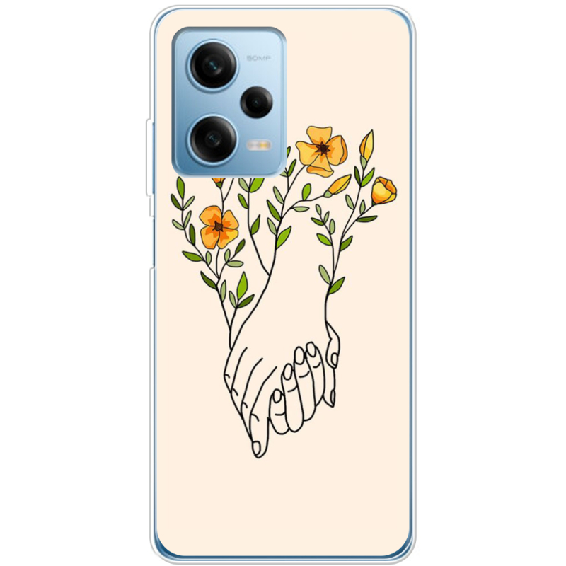 Чехол BoxFace Xiaomi Redmi Note 12 Pro Plus 5G Flower Hands