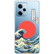 Прозрачный чехол BoxFace Xiaomi Redmi Note 12 Pro Plus 5G Большая волна в Канагаве