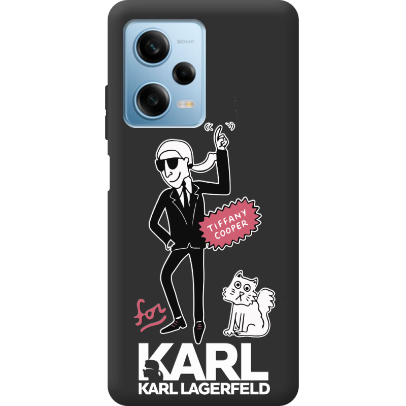 Черный чехол BoxFace Xiaomi Redmi Note 12 Pro Plus 5G For Karl