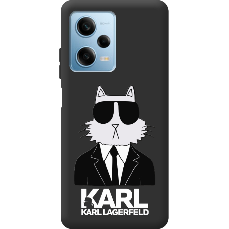 Черный чехол BoxFace Xiaomi Redmi Note 12 Pro Plus 5G Cat in Black