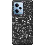 Черный чехол BoxFace Xiaomi Redmi Note 12 Pro Plus 5G E=mc2