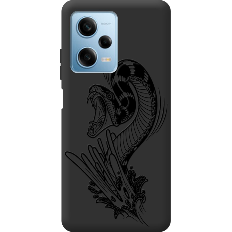 Черный чехол BoxFace Xiaomi Redmi Note 12 Pro Plus 5G Snake