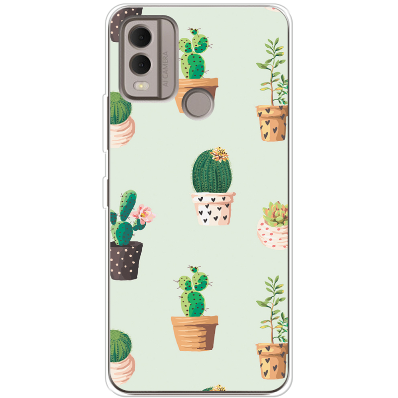 Чехол BoxFace Nokia C22 L-green Cacti