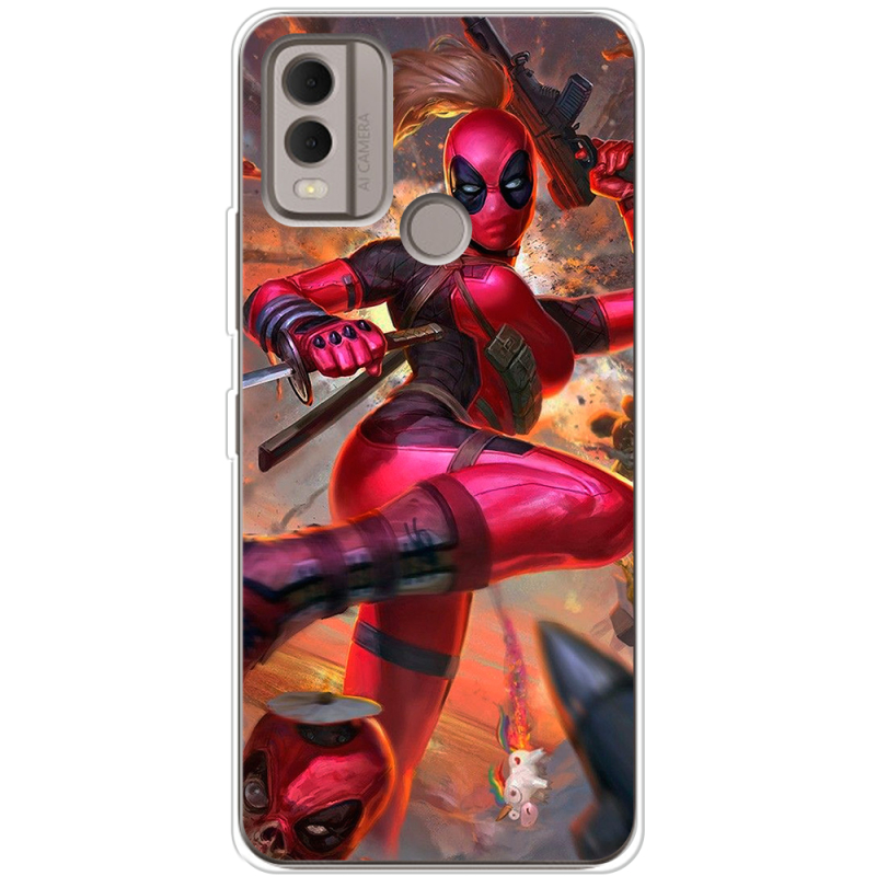 Чехол BoxFace Nokia C22 Woman Deadpool