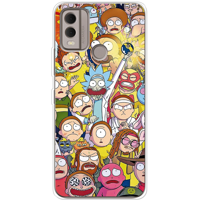 Чехол BoxFace Nokia C22 Rick and Morty