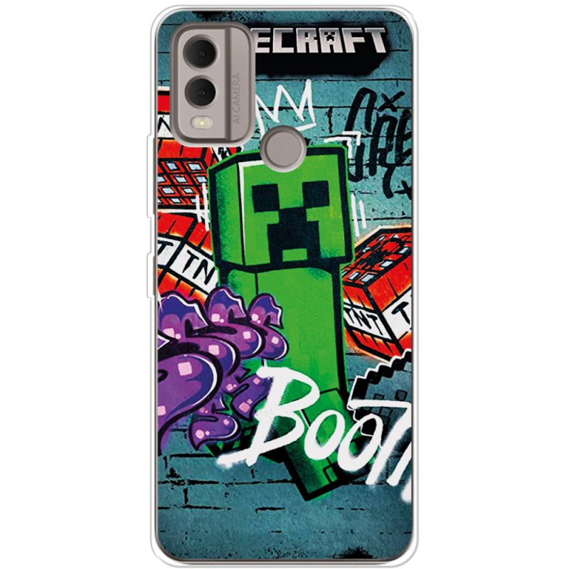 Чехол BoxFace Nokia C22 Minecraft Graffiti