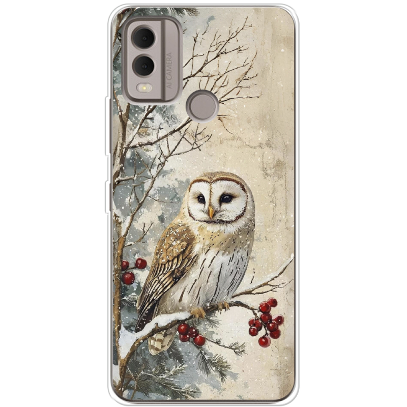 Чехол BoxFace Nokia C22 Christmas Owl