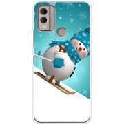 Чехол BoxFace Nokia C22 Skier Snowman