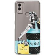 Прозрачный чехол BoxFace Nokia C22 City Girl