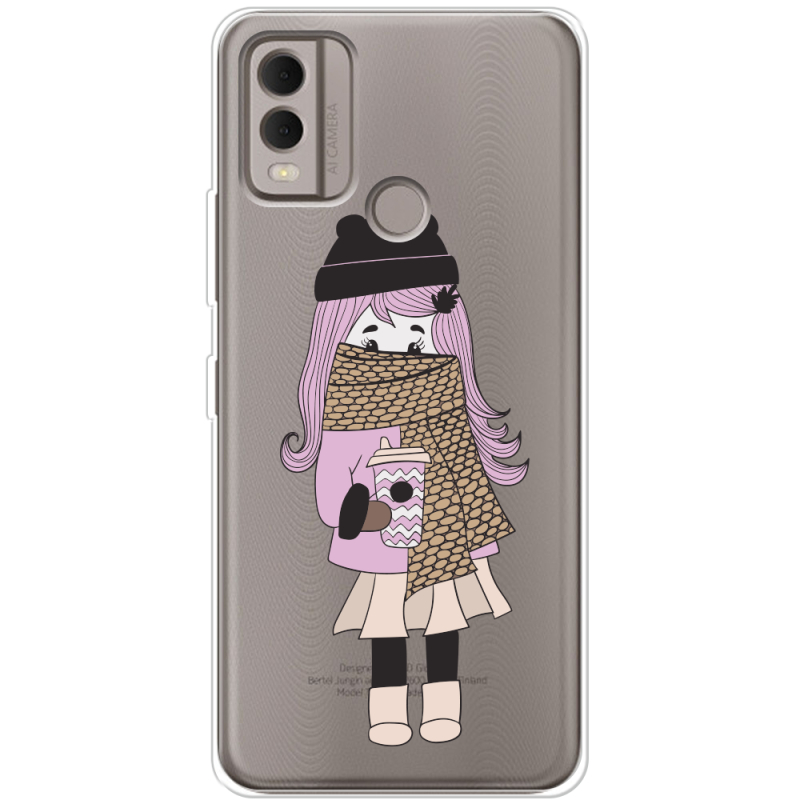 Прозрачный чехол BoxFace Nokia C22 Winter Morning Girl