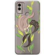 Прозрачный чехол BoxFace Nokia C22 Cute Mermaid