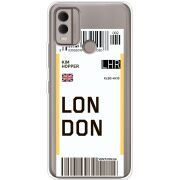 Прозрачный чехол BoxFace Nokia C22 Ticket London