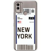 Прозрачный чехол BoxFace Nokia C22 Ticket New York