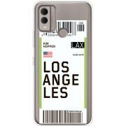 Прозрачный чехол BoxFace Nokia C22 Ticket Los Angeles