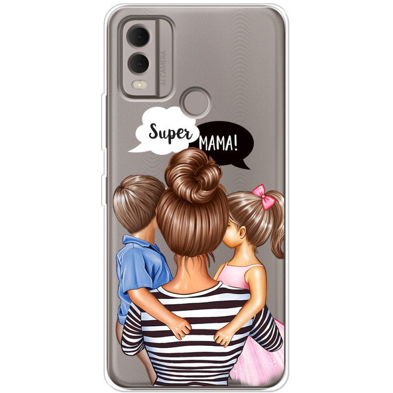 Прозрачный чехол BoxFace Nokia C22 Super Mama