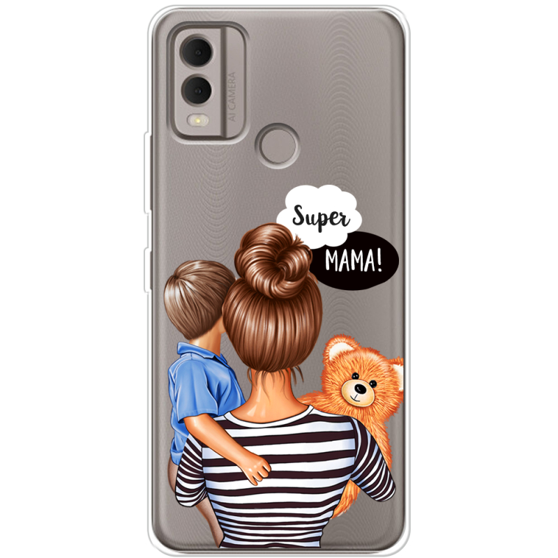 Прозрачный чехол BoxFace Nokia C22 Super Mama and Son