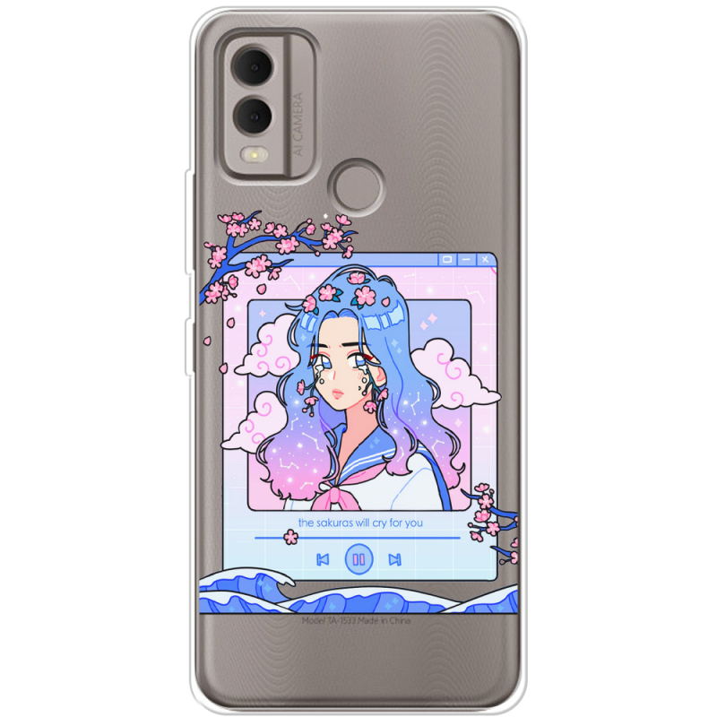 Прозрачный чехол BoxFace Nokia C22 The Sakuras Will Cry For You