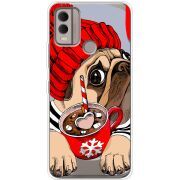 Прозрачный чехол BoxFace Nokia C22 Winter Puggy