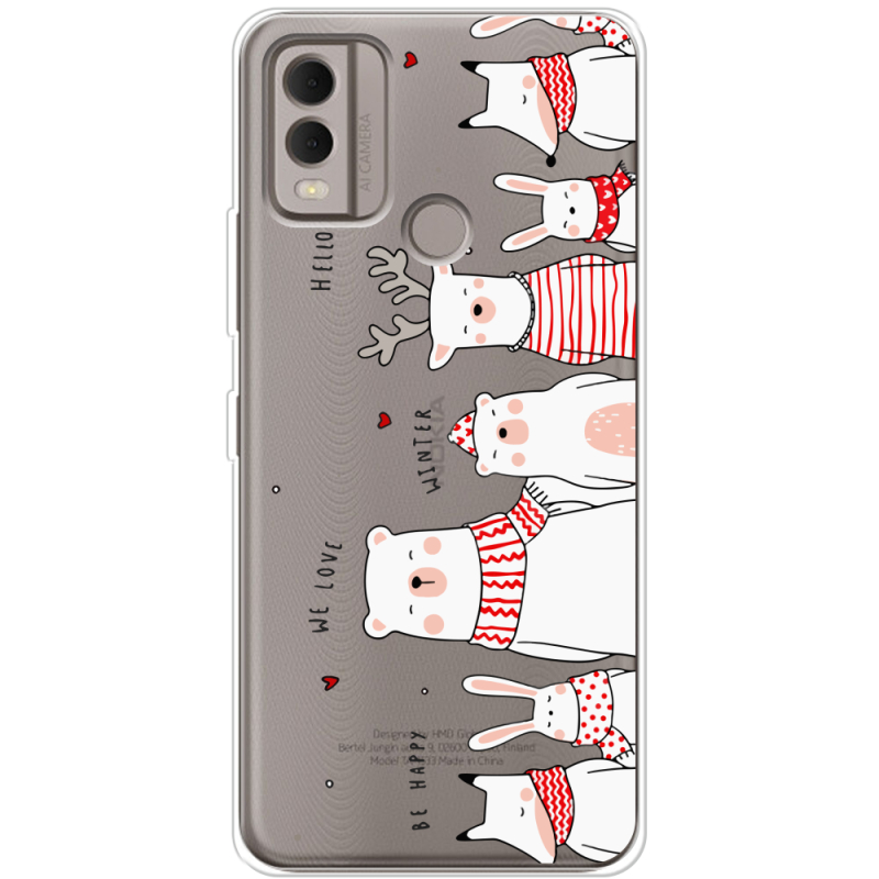 Прозрачный чехол BoxFace Nokia C22 The Friendly Beasts