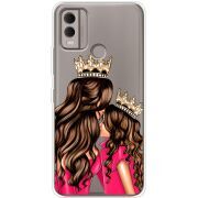 Прозрачный чехол BoxFace Nokia C22 Queen and Princess