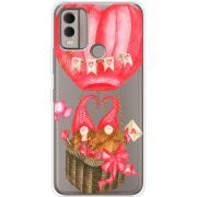 Прозрачный чехол BoxFace Nokia C22 Valentine Dwarfs