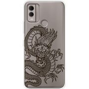 Прозрачный чехол BoxFace Nokia C22 Chinese Dragon