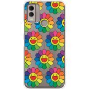 Прозрачный чехол BoxFace Nokia C22 Hippie Flowers
