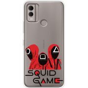 Прозрачный чехол BoxFace Nokia C22 siquid game люди в красном