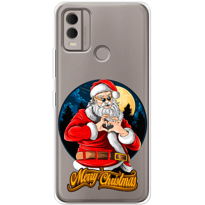 Прозрачный чехол BoxFace Nokia C22 Cool Santa
