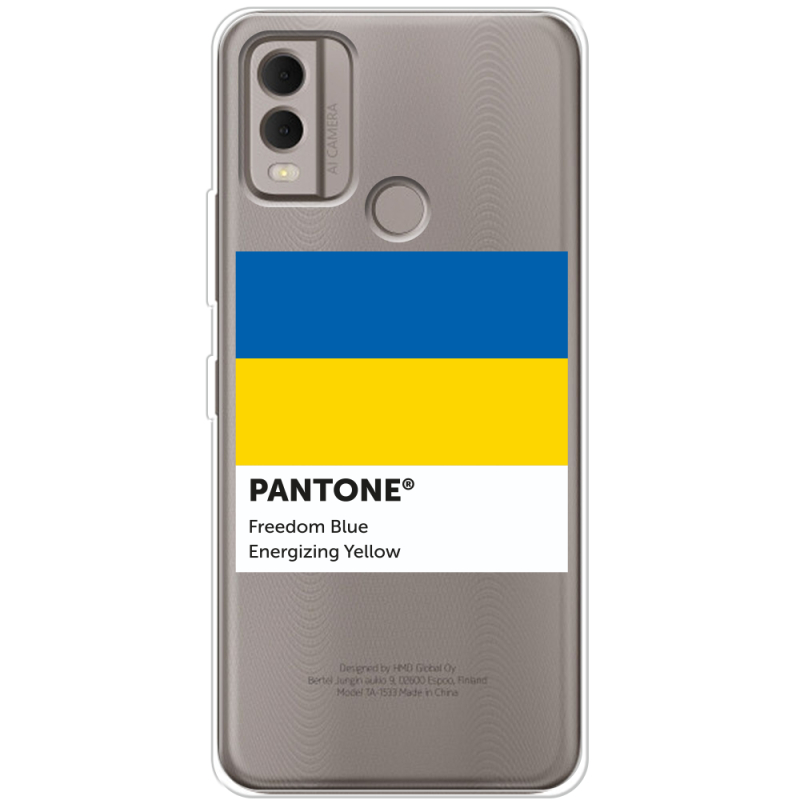 Прозрачный чехол BoxFace Nokia C22 Pantone вільний синій